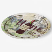 クリスマスワインとチーズのパーティー企業のイベント ペーパープレート (アングル)