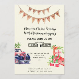 クリスマスワインとチーズの資金調達イベント 招待状