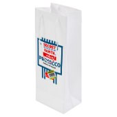 クリスマスワインとワきらめくインラベル ワインギフトバッグ (裏面アングル)