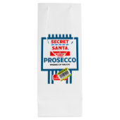 クリスマスワインとワきらめくインラベル ワインギフトバッグ (裏面)