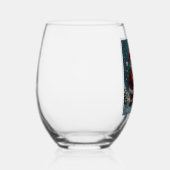 クリスマスワイングラス ステムなしワイングラス (右)