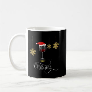 クリスマスワイングラスSanta Hatクリスマスギフトfor Women コーヒーマグカップ