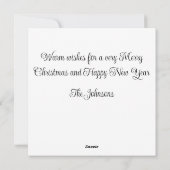 クリスマスワインホリデーカード シーズンカード (裏面)