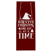 クリスマスワインホルダー ワインギフトバッグ (裏面)