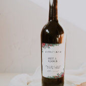 クリスマスワインボトルラベルテンプレート ワインラベル