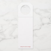 クリスマスワインボトルラベル ボトルネックタグ (裏面)