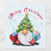 クリスマスワインラベルパーティー格言とギフト ワインラベル (シングルラベル)