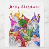 クリスマスワインラベル格言お祝いパーティー ワインラベル (シングルラベル)