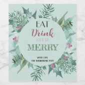 クリスマスワインラベル ワインラベル (シングルラベル)