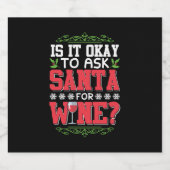 クリスマスワインレッドワイン引用文 スパークリングワインラベル (シングルラベル)