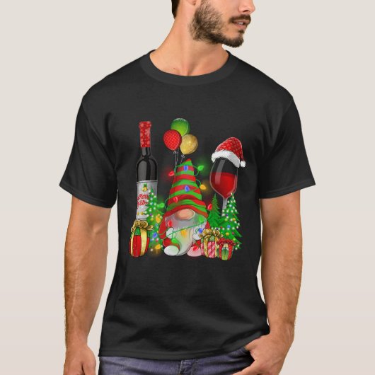 クリスマスワイン格言クリスマス応援 Tシャツ (正面)