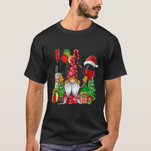 クリスマスワイン格言クリスマス応援 Tシャツ (正面)