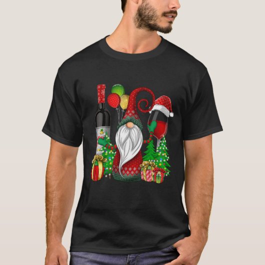 クリスマスワイン格言クリスマス応援 Tシャツ (正面)