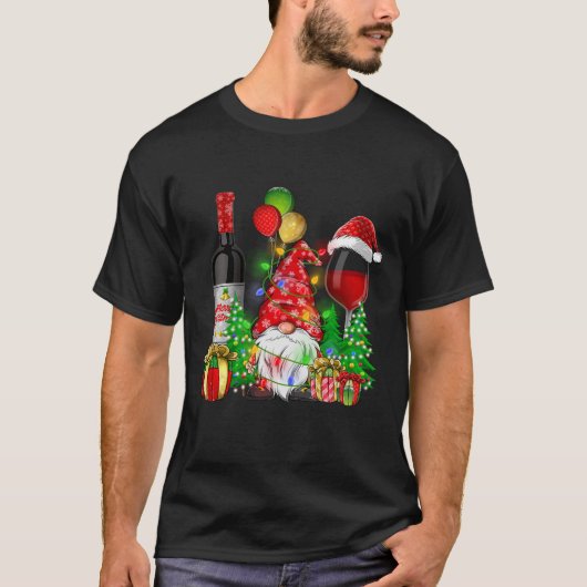 クリスマスワイン格言クリスマス応援 Tシャツ (正面)
