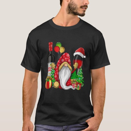 クリスマスワイン格言クリスマス応援 Tシャツ (正面)