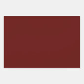 クリスマスワイン無地のカラー ラッピングペーパーシート (正面2)