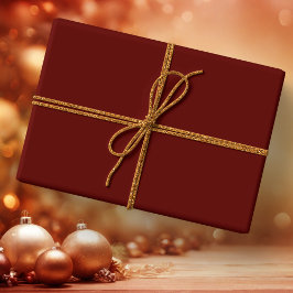 クリスマスワイン無地のカラー ラッピングペーパー