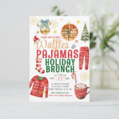 クリスマスワッフルとパジャマスホリデーブランチ 招待状 (スタンド正面)