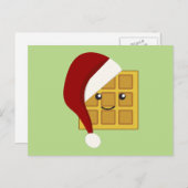 クリスマスワッフル シーズンポストカード (正面/裏面)