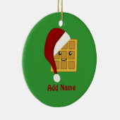 クリスマスワッフル セラミックオーナメント (右)