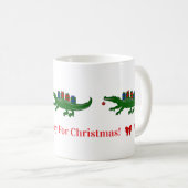 クリスマスワニマグ コーヒーマグカップ (正面右)