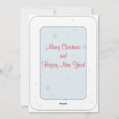 クリスマスワンダーランド魔法 シーズンカード (裏面)