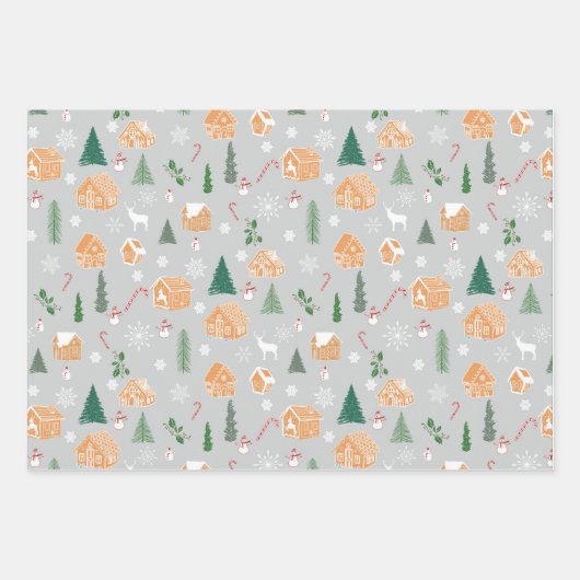 クリスマスワンダーランド ラッピングペーパーシート (正面)
