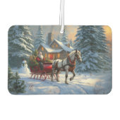 クリスマスワンホースライサンタ カーエアーフレッシュナー (裏面)