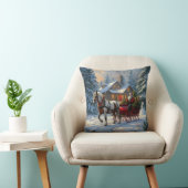 クリスマスワンホースライサンタ クッション (椅子)