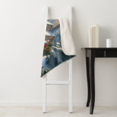 クリスマスワンホースライサンタ シェルパブランケット (インサイチュ)