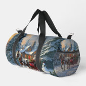 クリスマスワンホースライサンタ ダッフルバッグ (右コーナー)