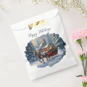 クリスマスワンホースライサンタ フェイバーバッグ (封をした状態)