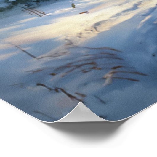 クリスマスワンホースライサンタ ポスター (角)