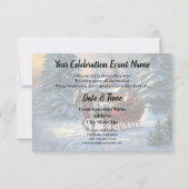 クリスマスワンホースライサンタ 招待状 (裏面)