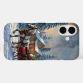 クリスマスワンホースライサンタ Case-Mate iPhoneケース (裏面 (横))