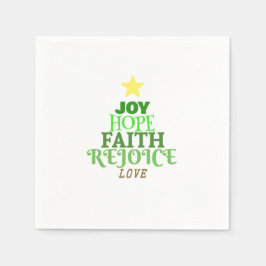 クリスマスワーズクリスマスツリー紙ナプキン スタンダードカクテルナプキン