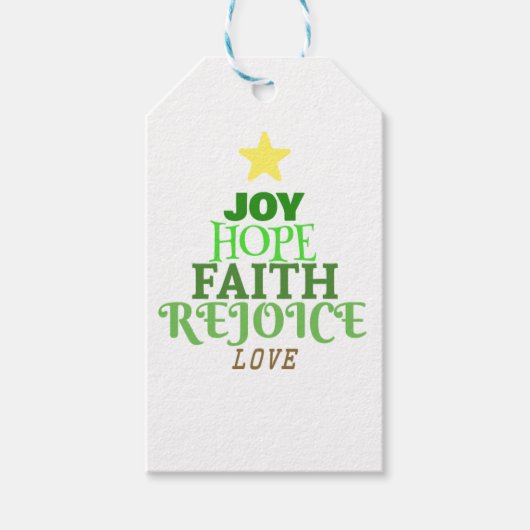 クリスマスワーズクリスマスツリー ギフトタグ (正面)