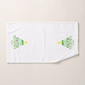 クリスマスワーズクリスマスツリー バスタオルセット (ハンドタオル)
