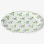 クリスマスワーズクリスマスツリー ペーパープレート (アングル)