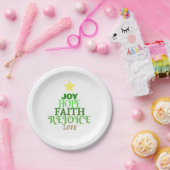 クリスマスワーズクリスマスツリー ペーパープレート (パーティー)