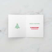 クリスマスワーズツリー – 4x6折り畳みカード カード (内部)