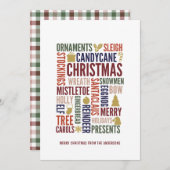 クリスマスワーズホリデーカード シーズンカード (正面/裏面)