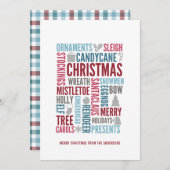 クリスマスワーズホリデーカード シーズンカード (正面/裏面)