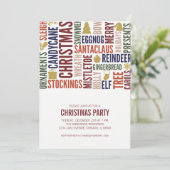 クリスマスワーズホリデーパーティー招待状 招待状 (スタンド正面)