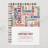 クリスマスワーズホリデーパーティー招待状 招待状 (正面/裏面)