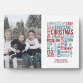 クリスマスワーズホリデーフォトテーブルトッププラーク フォトプラーク (正面)