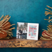 クリスマスワーズホリデーフォトテーブルトッププラーク フォトプラーク (側面)