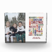 クリスマスワーズホリデーフォトブロック フォトブロック (正面)