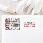 クリスマスワーズホリデー住所 シール (インサイチュ)