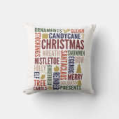 クリスマスワーズホリデー装飾用クッション クッション (正面)